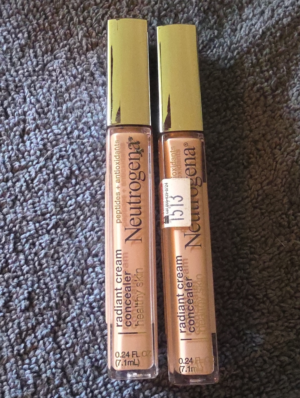 2 PACK Neutrogena Radiant Cream Concealer ECRU LIGHT 02 SHADE